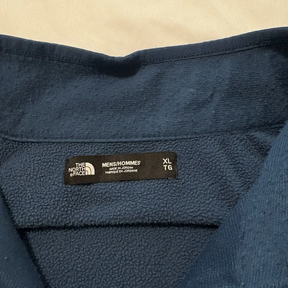 The North Face Canyonlands Fleece Jacket Mens XL Blue Full Zip Stretch NF0A3S06